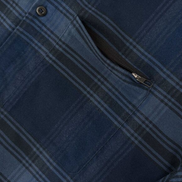 Lululemon Men's Mason Peak Plaid Flannel Blue XXL - Picture 8 of 12